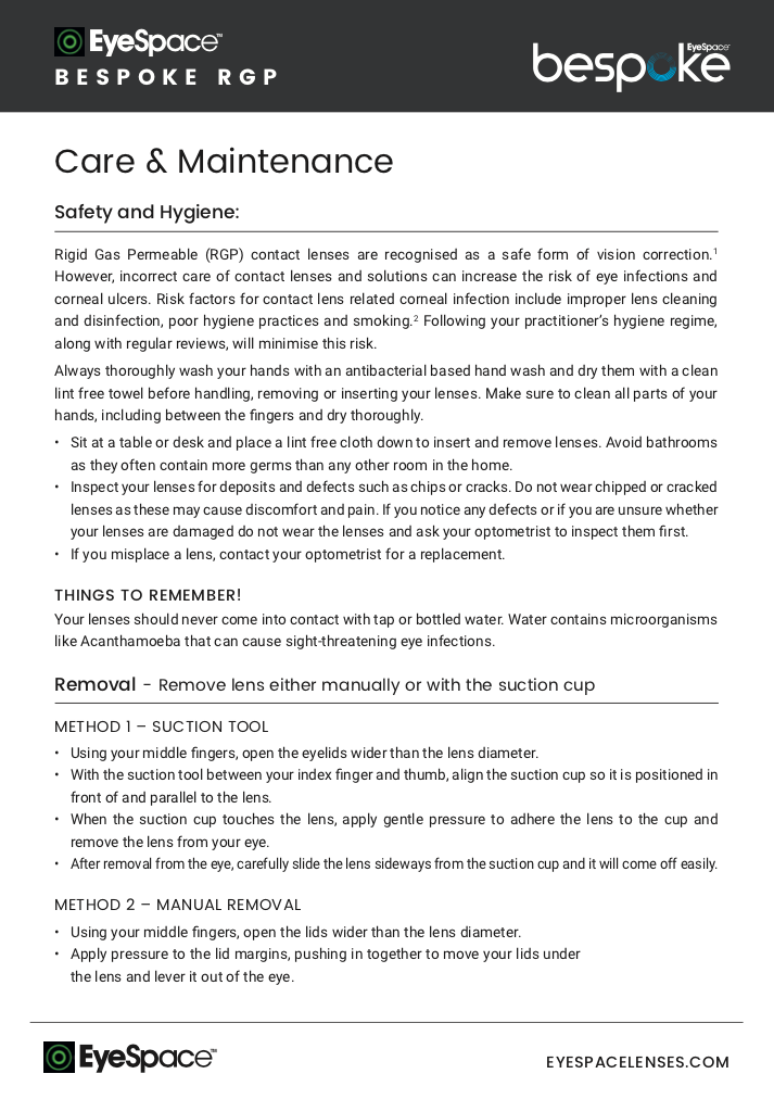 Bespoke Care and Maintenance Bespoke Care and Maintenance