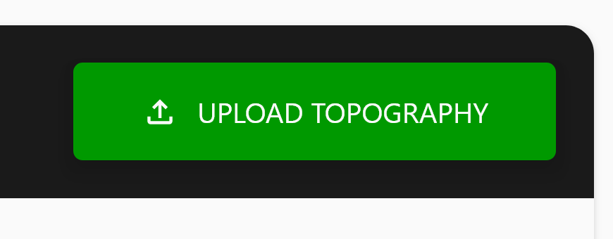 Screenshot of a green button saying 'Upload Topography'